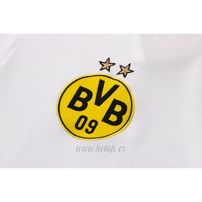 Camiseta Polo del Borussia Dortmund 2021-2022 Blanco